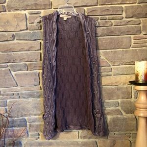Long sweater vest